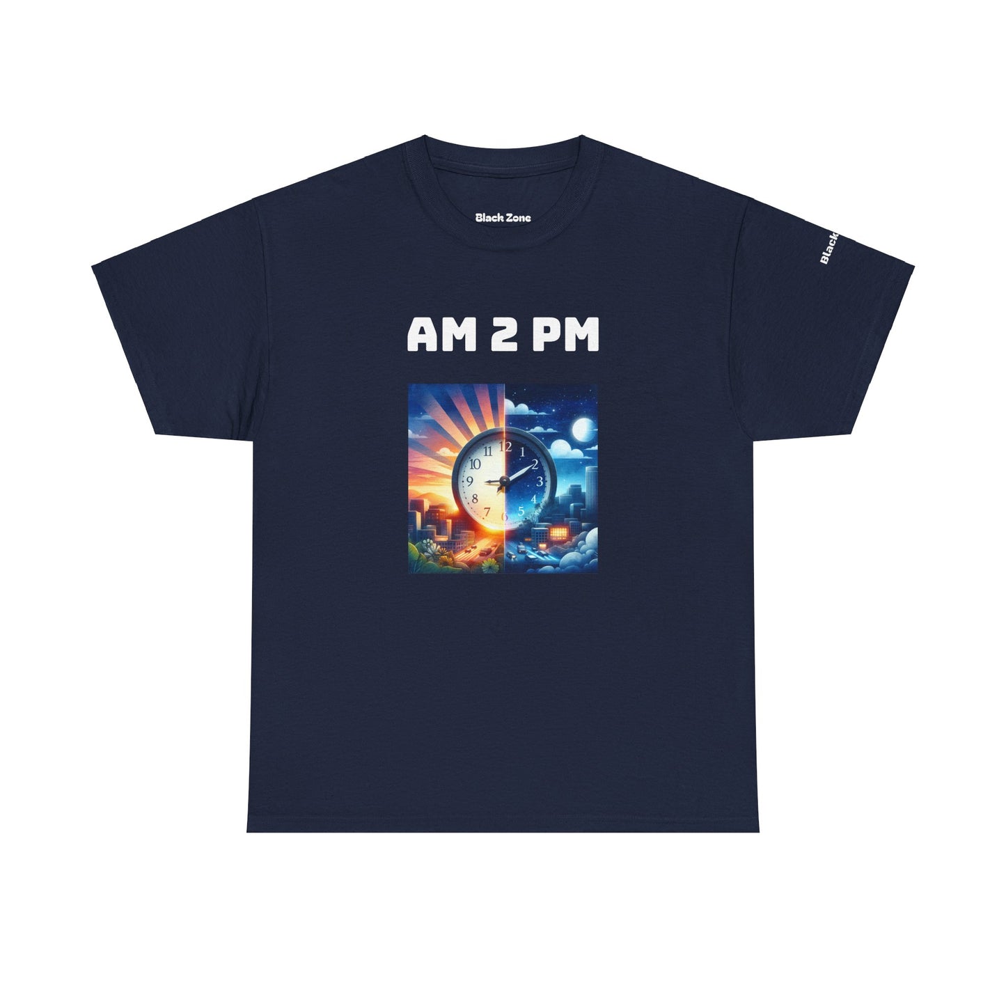 AM 2 PM Unisex Heavy Cotton Tee