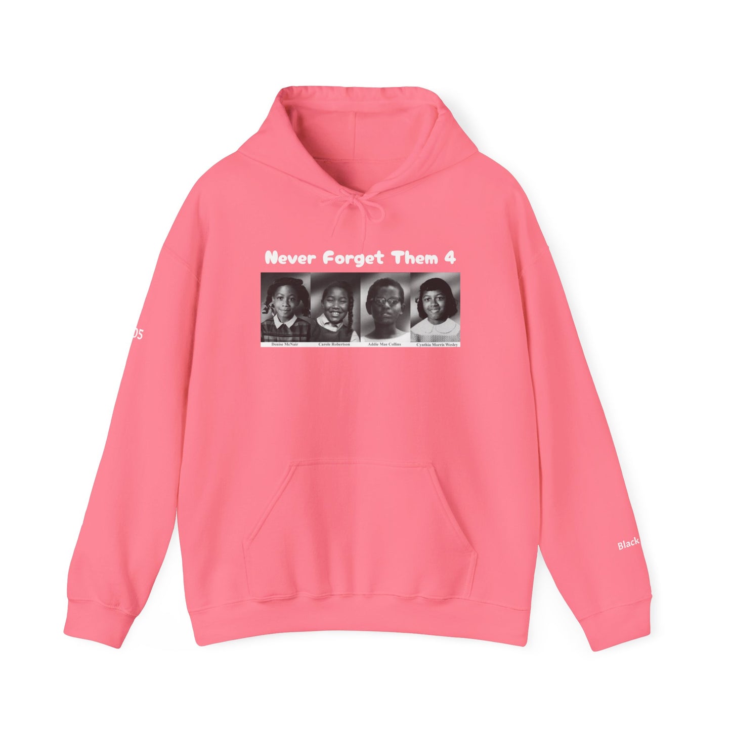 4 Little Girls Black Zone Unisex Heavy Blend™ Hooded Sweatshirt