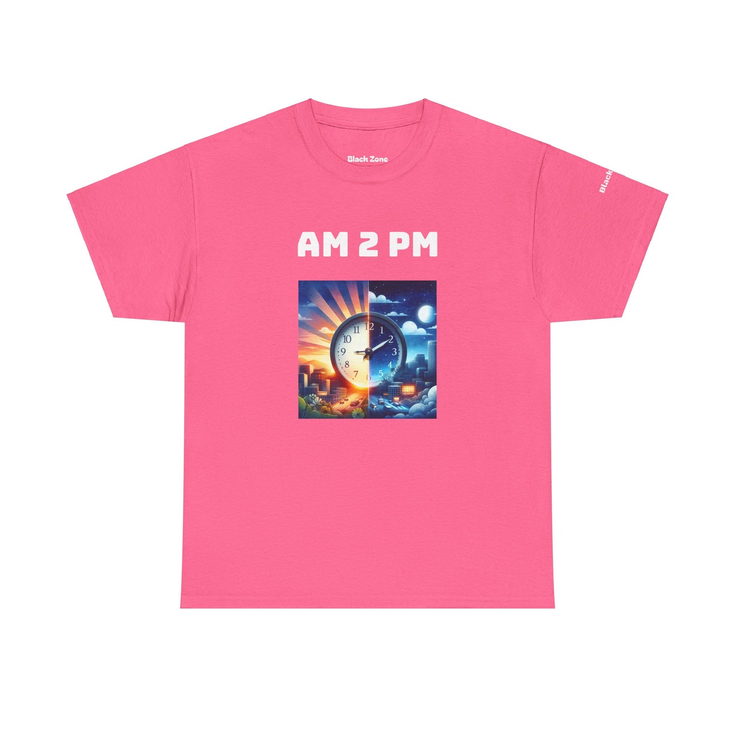 AM 2 PM Unisex Heavy Cotton Tee