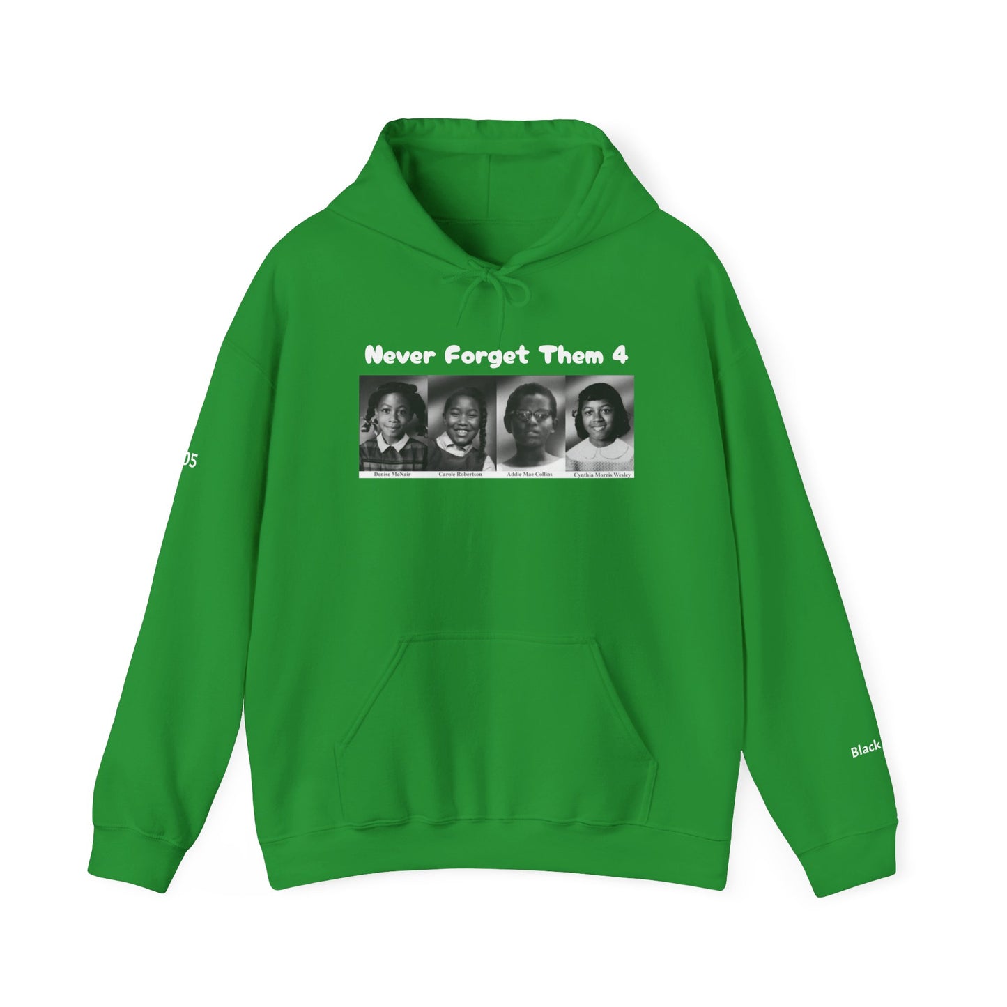 4 Little Girls Black Zone Unisex Heavy Blend™ Hooded Sweatshirt