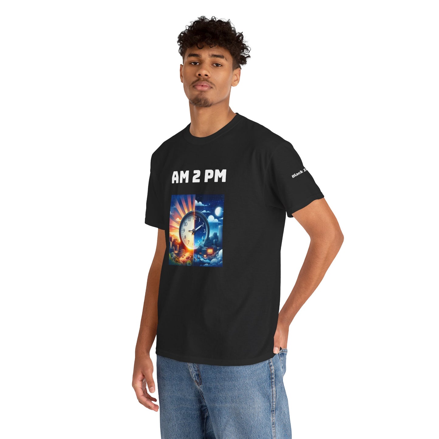 AM 2 PM Unisex Heavy Cotton Tee